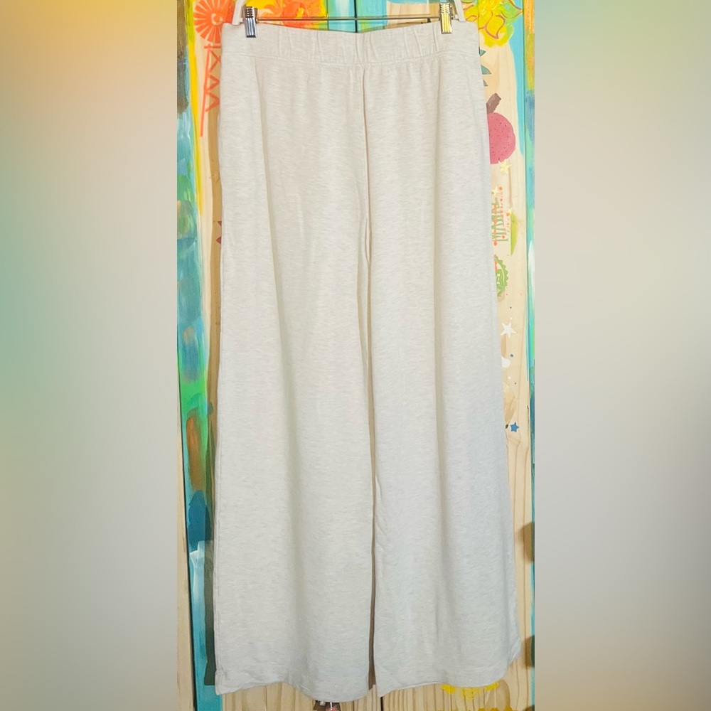 Target -Brushed-  Cream Colored Wide Leg Bottoms
